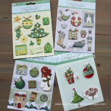 Custom 3D Dimensional Christmas Scrapbook Handmade Paper 3D Stickers